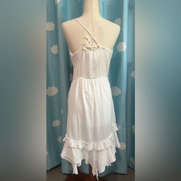 Gypsy cotton embroidered floral faerie dress.- S - Picture 4 of 6